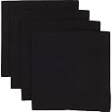 Now Designs Set of 4 Basic Napkins, Black