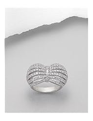 CZ Ring In 92.5 Sterling Silver