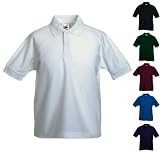 Fruit of the loom childs 65/35 pique polo shirt