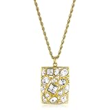 Kenneth Jay Lane Gold And Crystal-Color Pendant Nec