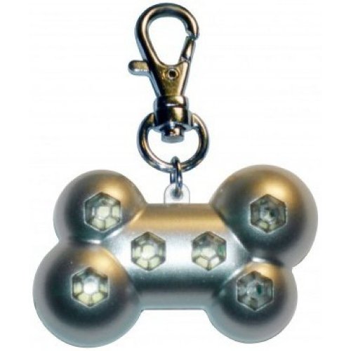 Dog Bone 6 LED Pet Safety Pendant Light for collar