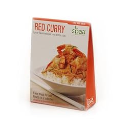 Spaa Natural Foods Red Curry, Spicy Bamboo Shoots Jasmine Rice Meal, 11.2-Ounce (Pack of 12)