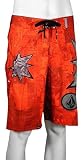 Review   / Volcom Bruce Star Collage Boardshorts - Red