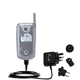 International Wall / AC Charger for the Motorola Hollywood E816 - Gomadic Brand w/ TipExchange Technology