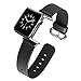 Apple Watch Band, J&D [Modern Series] 42mm Genuine Leather Strap Wrist Band Replacement w/ Metal Clasp Adapter for Apple Watch All Models 42mm (Black)