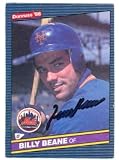 Billy Beane Autographed/Hand Signed MLB Baseball card (New York Mets) 1986 Donruss