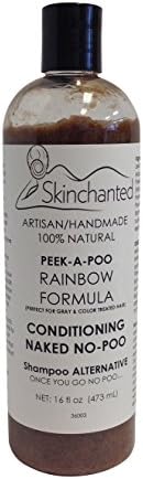 Skinchanted Peek-A-Poo Rainbow Formula NoPoo Natural Sulfate-Free Shampoo Alternative for Gray and Color Treated Hair (Very Sexy (Women's blend))