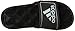 adidas Women's Adissage 2.0 Slides Sandal, Black/Silver/Shock Pink, 5
