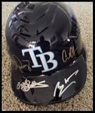 Tampa Bay Devil Rays Autographed/Hand Signed Helmet