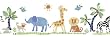 Safari Animals Prepasted Wall Border