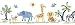 Safari Animals Prepasted Wall Border
