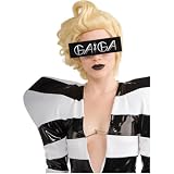 Lady Gaga Gaga Printed Black Glasses Adult Accessory