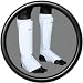 Elasticated Shin instep pad leg & foot protector Martial Arts Kick Boxing Medium