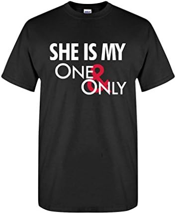 Artix She Is My One And Only Men's T-Shirt Matching Couples Shirts Medium Black