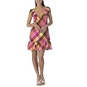 Juniors' Xhilaration&reg; Plaid Empire Waist Dress - Pink