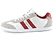 Alpine Swiss Men's Haris Trim Retro Striped Athletic Sneakers