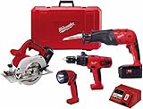 Factory-Reconditioned Milwaukee 0926-84 18-Volt Ni-Cad Cordless 4-Tool Combo Kit