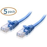 Cable Matters&reg; 5-Pack, Cat6 Snagless Ethernet Patch Cable in Blue 10 Feet