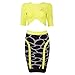 Whoinshop Women's Bodycon Skirt Set 2 Pieces 3/4 Sleeves Celebrity Bandage Dress
