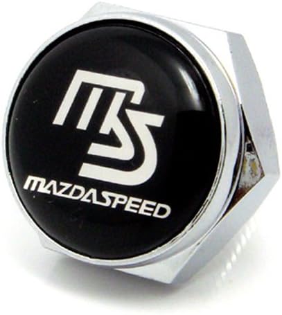 Stanniz(TM) 4 PCS of Mazda Speed Stainless Steel License Plate Fastener Bolt Screw Nut