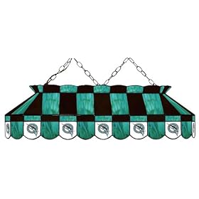 Imperial Florida Marlins Licensed 40-Inch Rectangular Stained Glass Billiard Table Light
