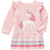 GYMBOREE(ジンボリー) ユニコーン セーター ドレス プリンセス ピンク ワンピース 18～24ヶ月【並行輸入】