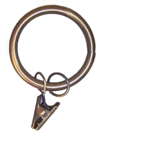 House Parts Egyptian Gold Metal Rings for 1.25 Diameter Rod by House Parts