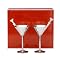 Stainless Steel Martini Glass Set