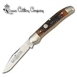 Queen Copperhead 1 Folding Knife w/ Stab Bone Handle