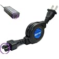 BESTEK 3 Prong retractable hp cord power laptop charger cable adapter laptop connector ac cable computer power supply cable power ac cord wall plug cable notebook power cord retractable cable ac power plug adapter ac cable portable BTT02C-1