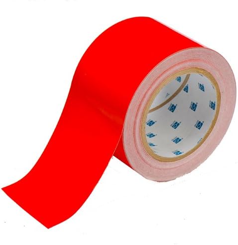 Floor Marking Tape - 4" Red Toughstripe Polyster
