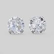Stud Earrings With 2.90ctw Cubic zirconia 925 Sterling silver