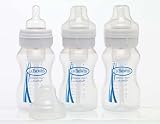Dr. Brown's Natural Flow Wide Neck Polypropylene Bottle, 8 oz - 3-Pack