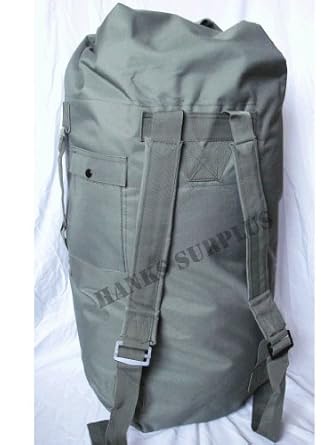 Military Army Style Double Strap Duffel Duffle Bag by Hanks Surplus