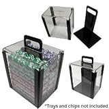 IMAGE OF Da Vinci Acrylic Poker Chip Carrier with 1,000 Chip Capacity