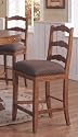 Set of 2 Nail Head Trim Counter Height Chairs Bar Stools