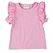 Wennikids Little Girls' Double Ruffle Solid Tank Top