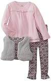 Calvin Klein Girls 2-6X Small Vest With Pink Top And Printed Legging