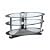 Centurion GT8 Oval Contemporary Design Black Plasma/LCD 26"-50" Glass Stand