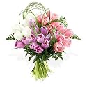 Seasonal colourful Tulip handtied - Send Mothers Day Flowers Floral Arrangement of Fresh Flowers