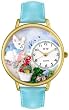 Whimsical Watches Unisex Easter Eggs Gold Watch G1220016