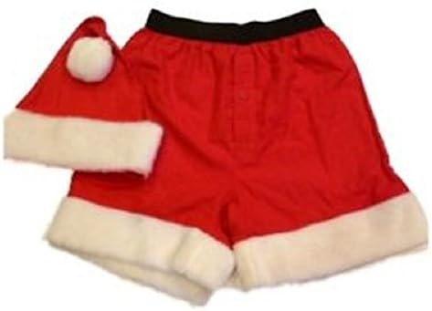 Santa Hat & Men's Boxer Set (Large)