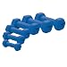 TKO 177ND-BL-3 3# Neoprene Coated Dumbbell with Tri-Grip Handle Blue