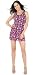 Sexy Designer Mod Geometric Racer-Back Dress from Hot Fash Dresses - KANE Fuchsia