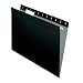 Pendaflex 81605 Recycled Colored Hanging File Folders, Letter, 1/5 Cut Tabs, Black, 25/box