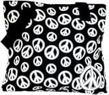 41vEkaIpN7L._SL160_ - Black and White Peace Sign Flat Tote Bag Purse Handbag - celebrity-purses-savings