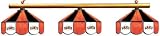San Francisco Giants Pool Table Light - Stained Glass Shades