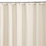 Maytex Microfiber Shower Curtain/Liner Bone
