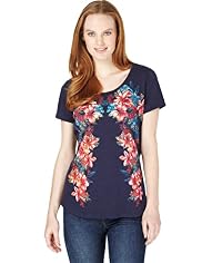 Pure Cotton Mirror Floral T-Shirt