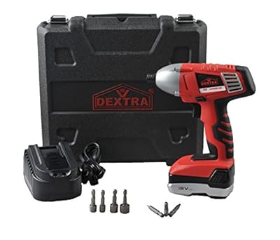 Dextra 15160 18-Voit Lithium-Ion Cordless Impact Driver Kit